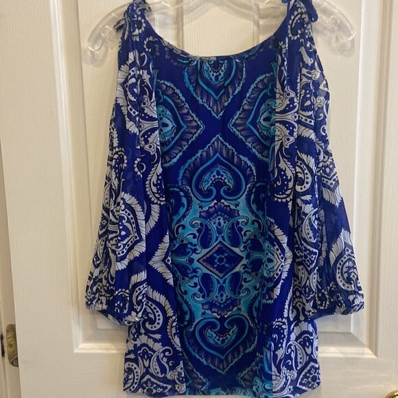 INC International Concepts Blouse Medium - Picture 5 of 8